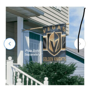 WinCraft Vegas Golden Knights Personalized 27'' x 37'' Single-Sided Vertical Ban